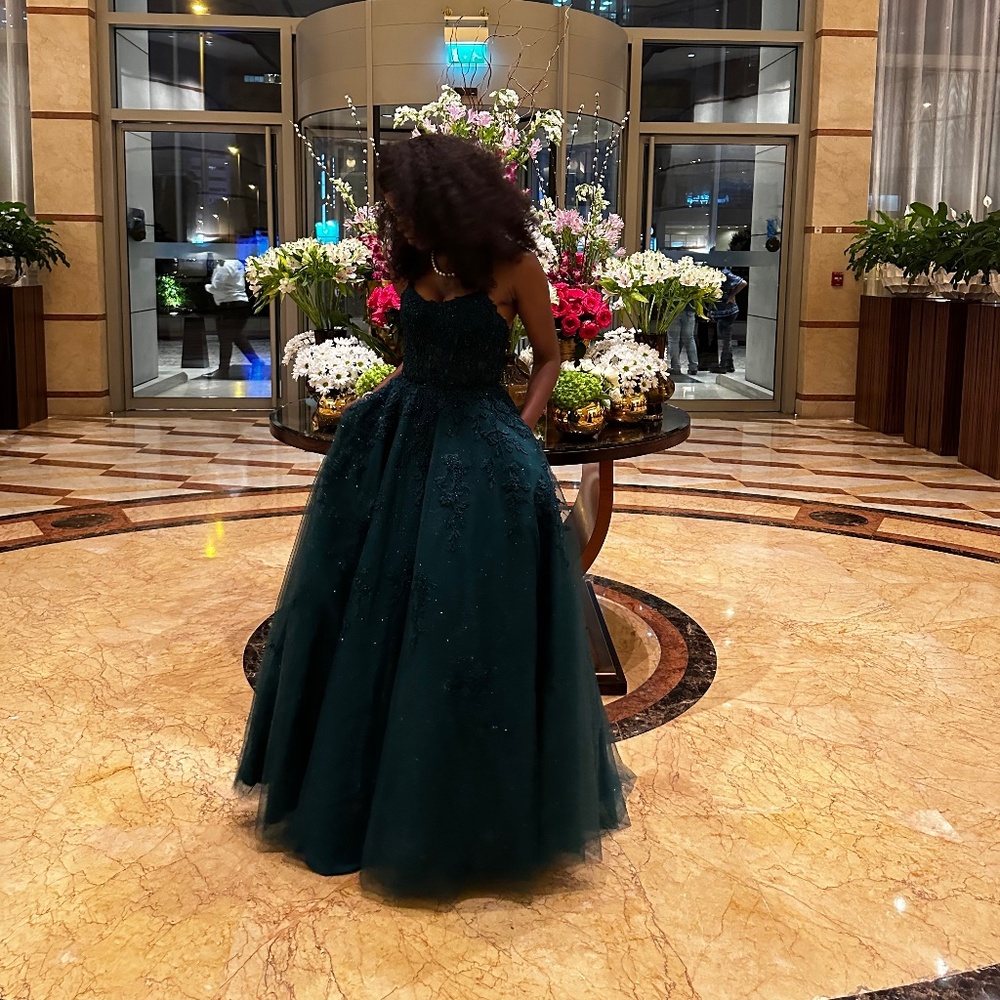 Emerald Evening gown/ prom gown